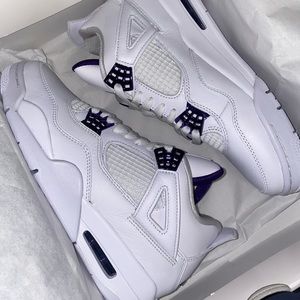 Air Jordan 4s Metallic Purple 8 MENS/9.5 WOMENS